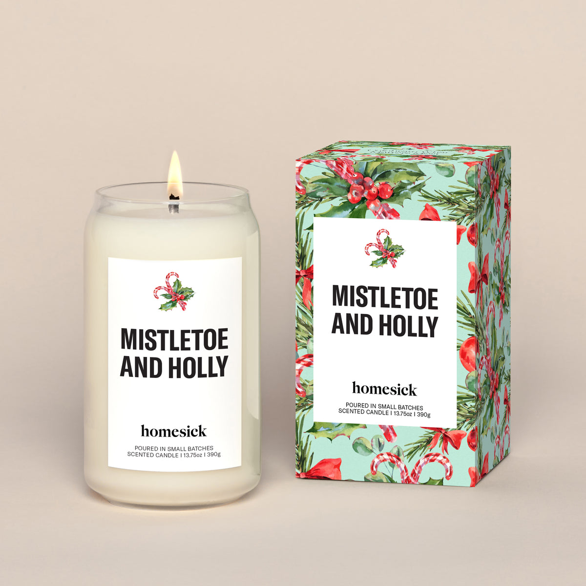 Mistletoe and Holly Candle