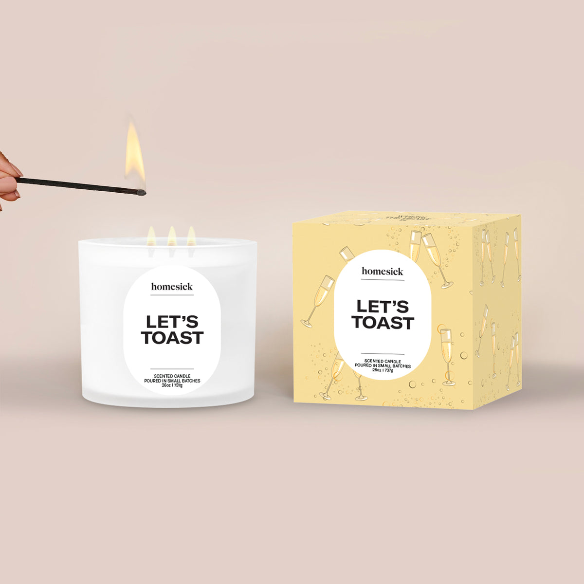 Let's Toast 3-Wick Candle
