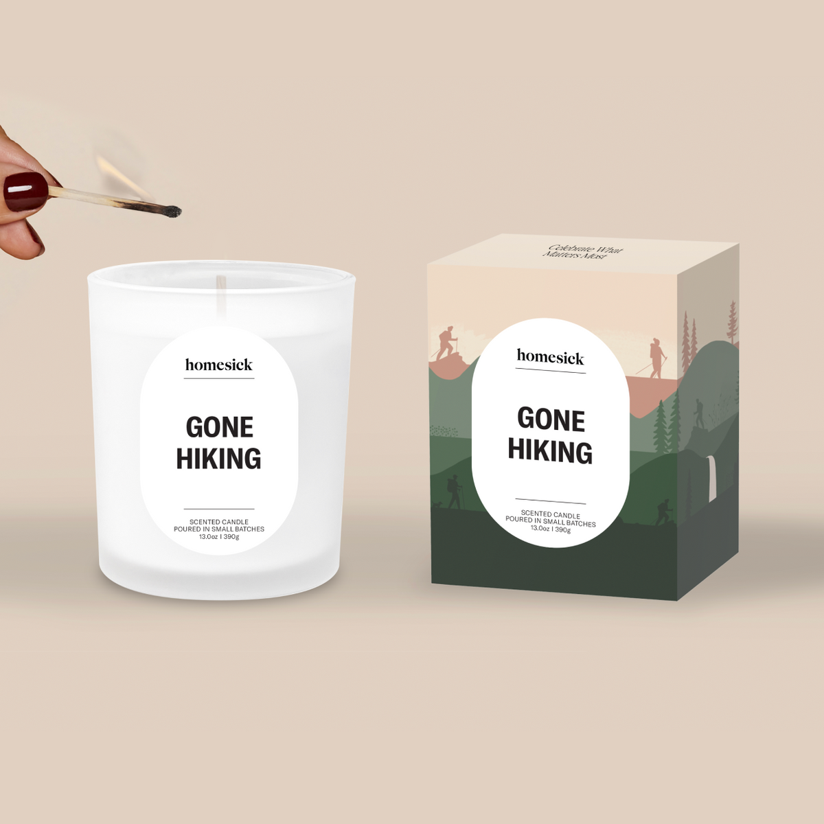Gone Hiking Candle