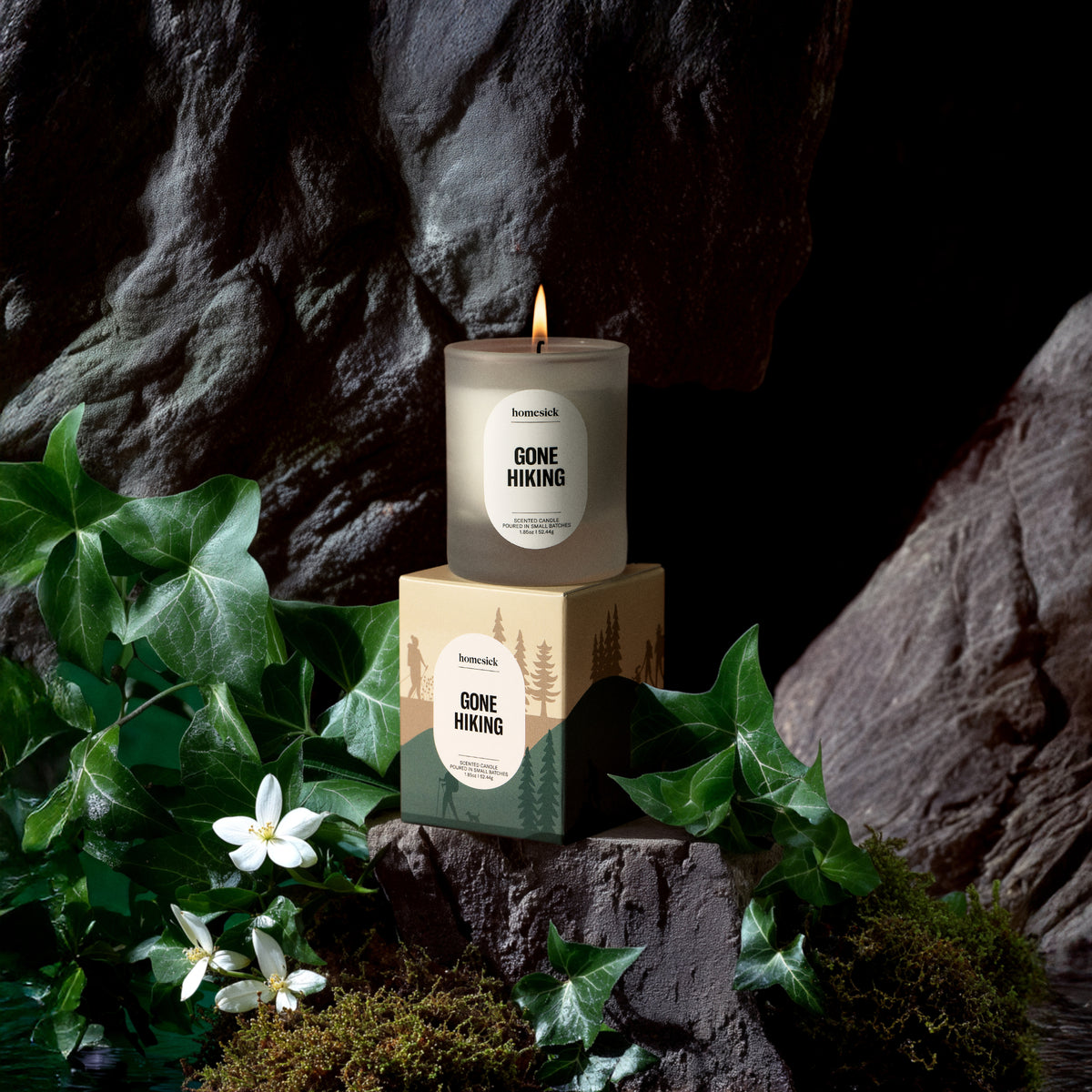 Gone Hiking Mini Candle