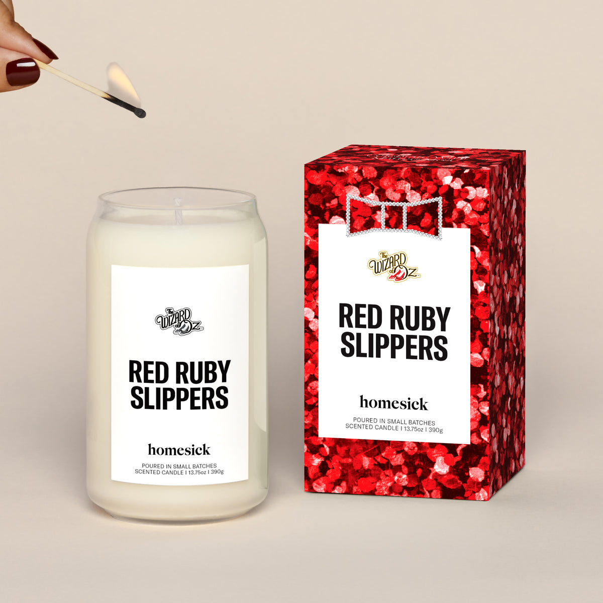 The Wizard Of Oz - Ruby Red Slippers Candle