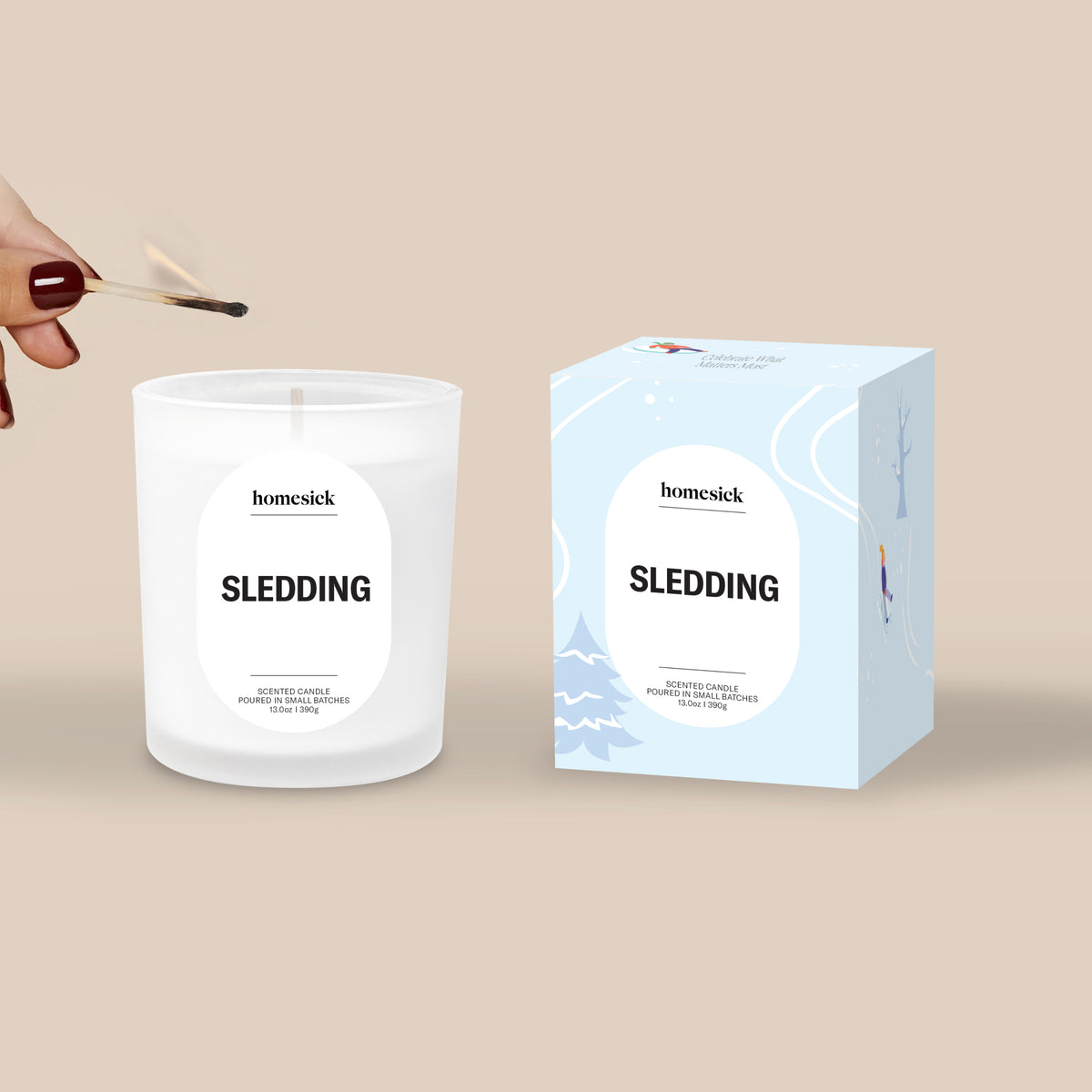 Sledding Candle